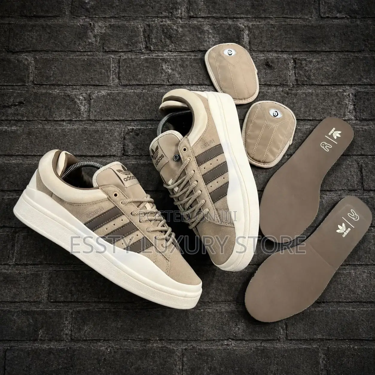 New _the Bad Bunny X Adidas Campus ’Chalky Brown’ Snks