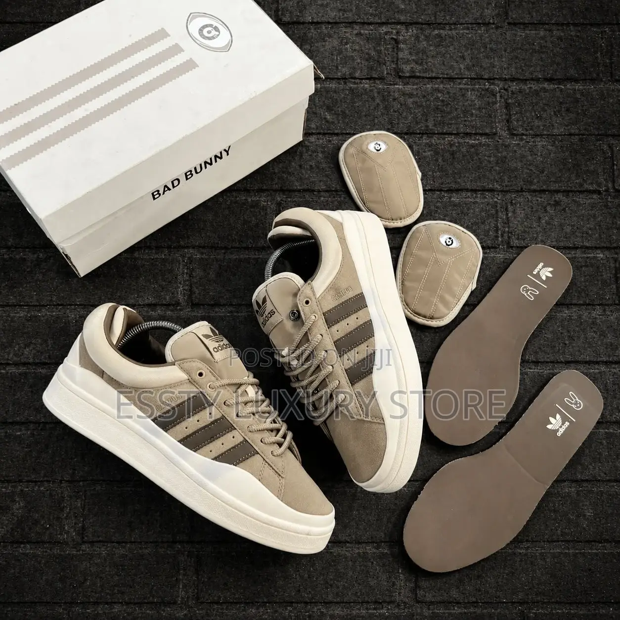 New _the Bad Bunny X Adidas Campus ’Chalky Brown’ Snks