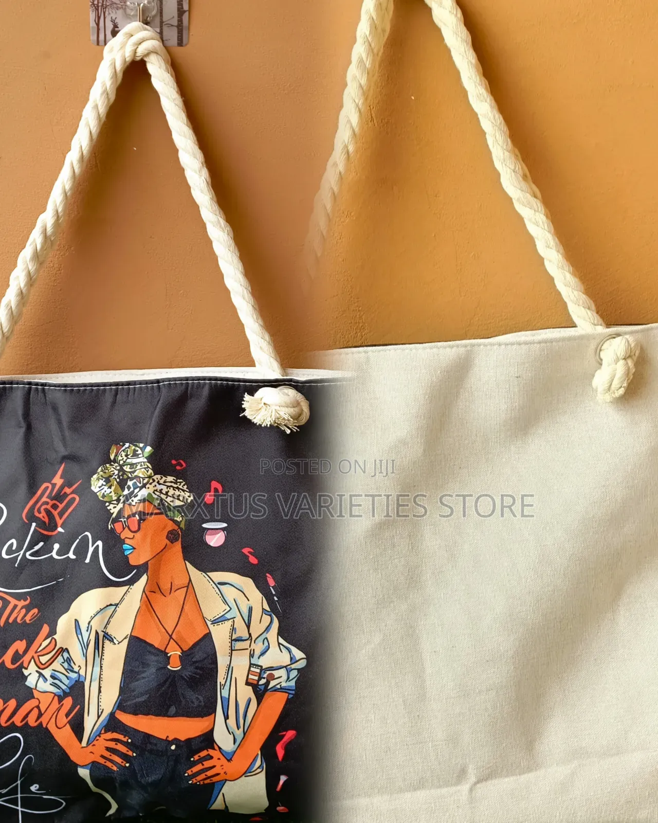 Large Facial Tote Bag