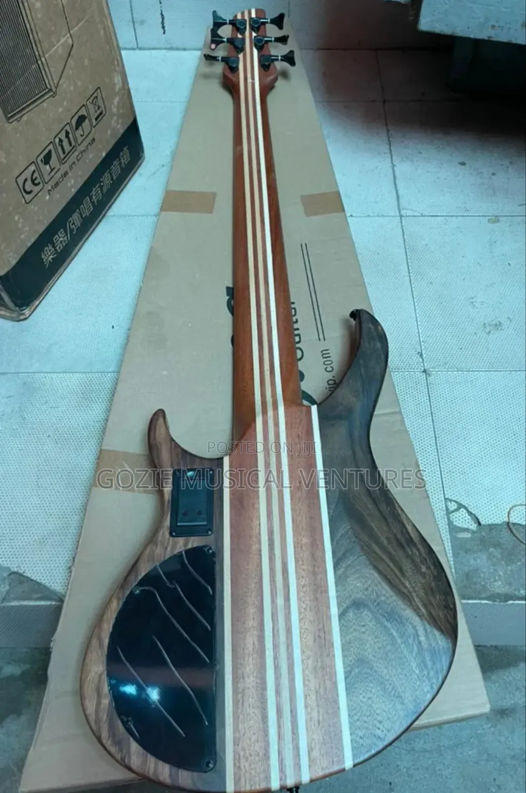 24frets Magna 6-Strings Electric Bass Guitar Active Bass Wood Colour