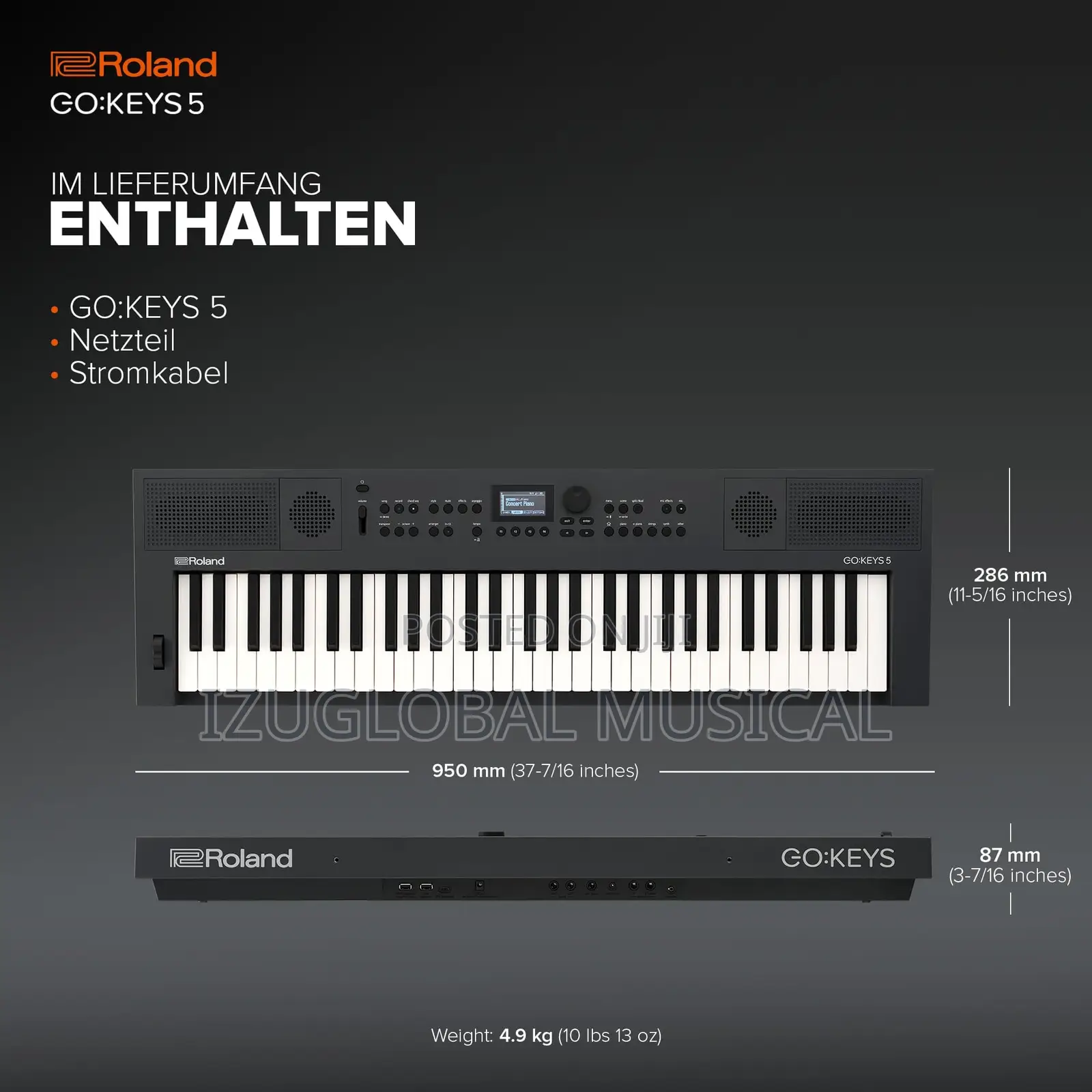 Roland Go:Keys 5 Music Creation Keyboard 61 Keys Zen Core Engine