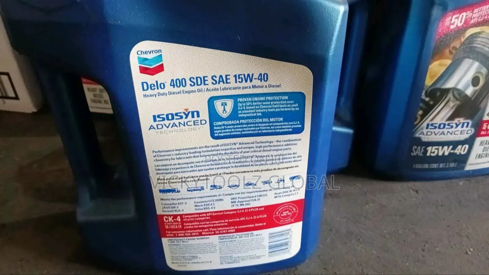 Chevron Delo 400 Sde Sae 15w-40 Heavy-Duty Diesel Engine Oil