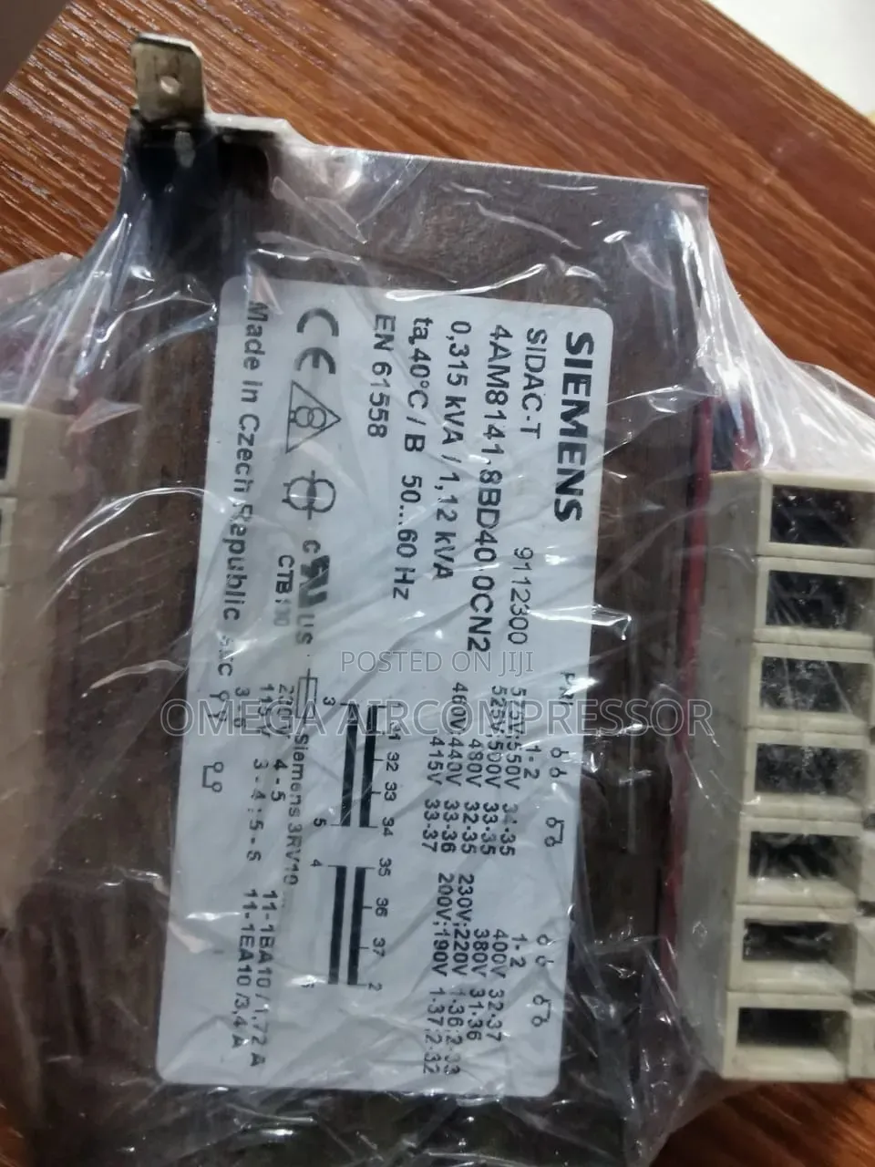 It Has A Rated Apparent Power Of 0.315 Kva (Or 315 Va)