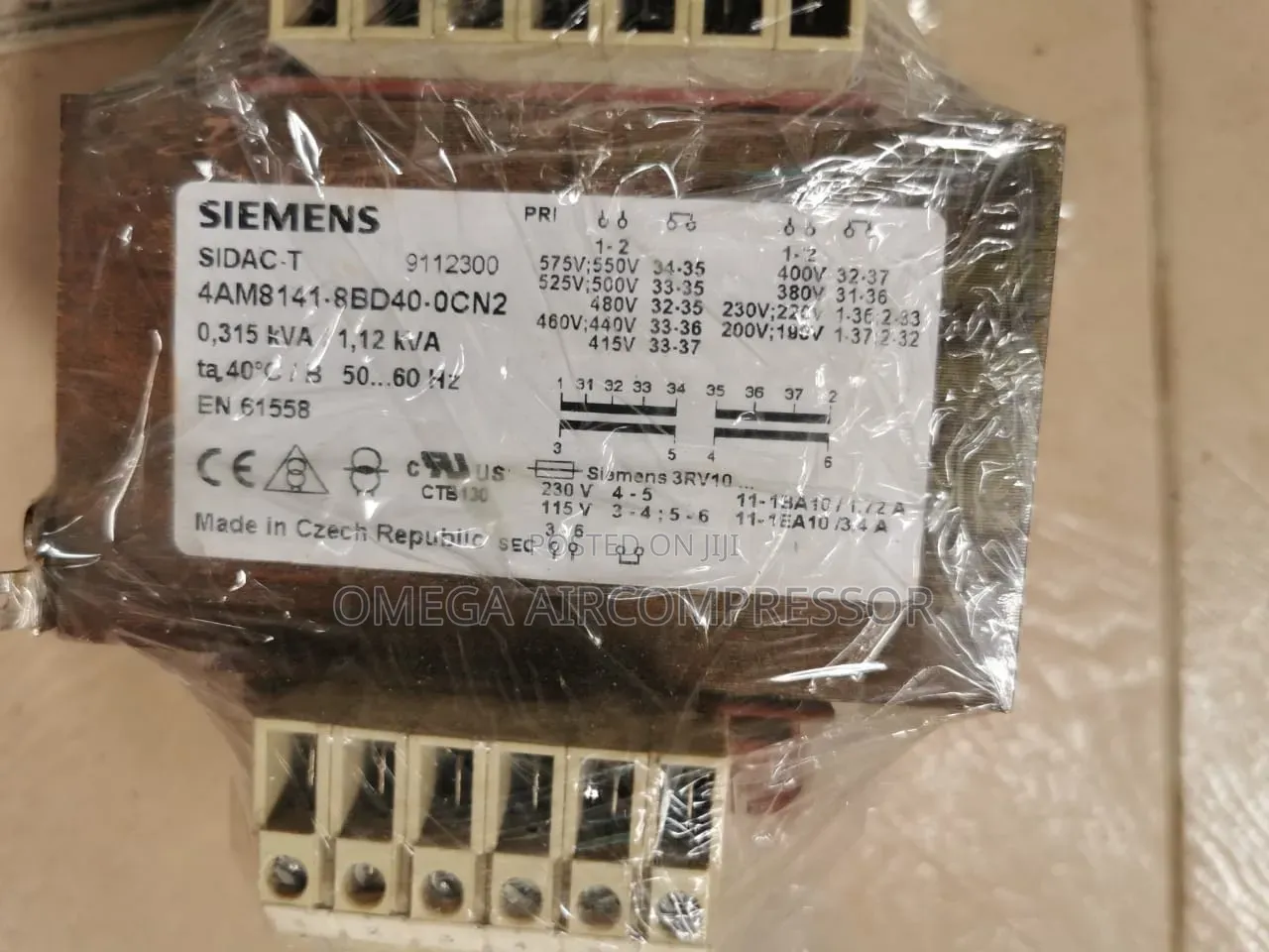 It Has A Rated Apparent Power Of 0.315 Kva (Or 315 Va)