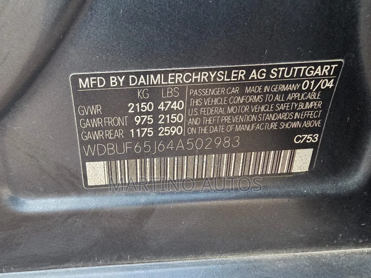 Mercedes-Benz E320 2004 Gray