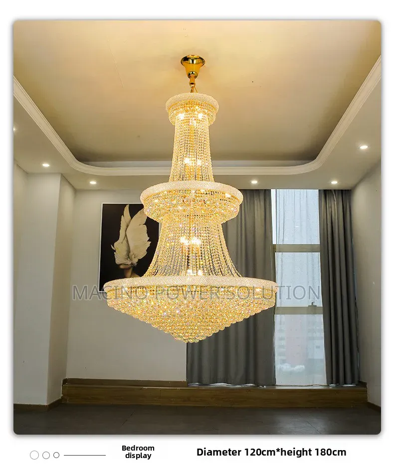 Duplex Building Luxury Chandelier 1200mm