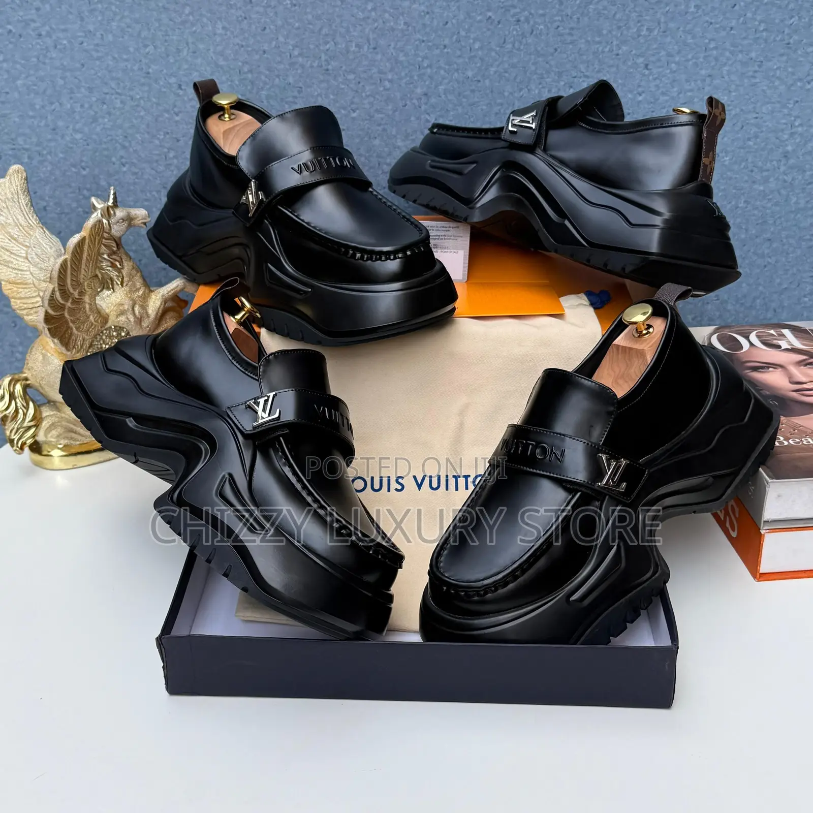 Louis Vuitton Quality Luxury Men Genuine Leather Shoes