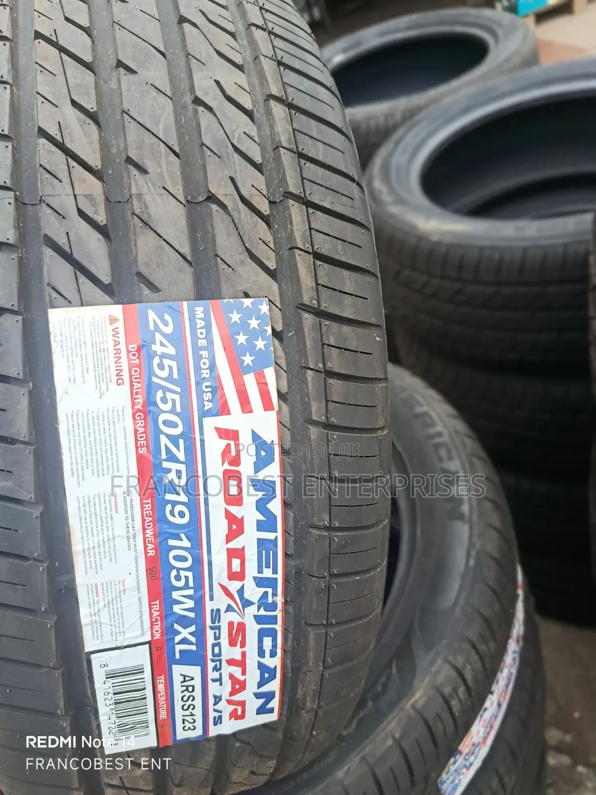 245/50r19 American Roadstar Tyre