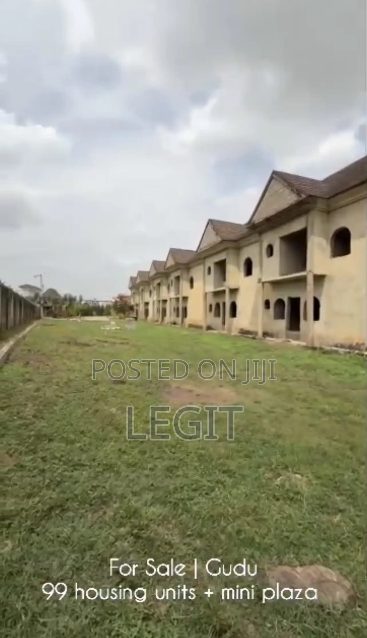 99 Housing Units,One Mini Plaza Block at Various Stages of Completion.