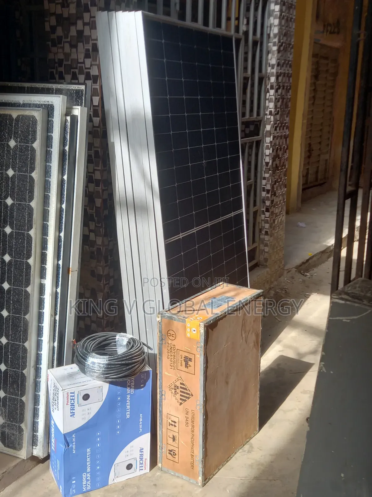 Full Set Up 6.2kva/48v Hybrid Inverter 10kwh/48v Lithium Batteries