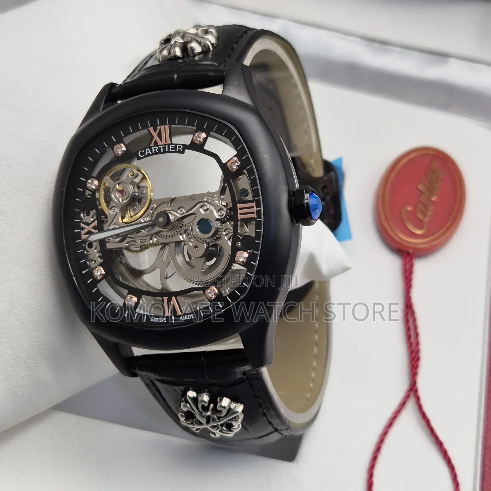 Luxury Cartier Leather Watch