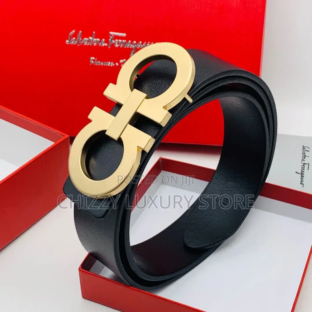 Salvatore Ferragamo Quality Luxury Men Genuine Leather Belt