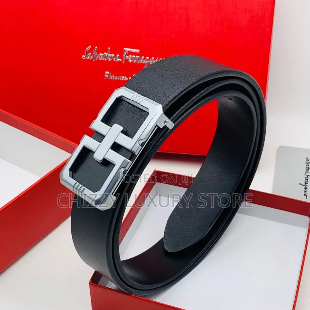 Salvatore Ferragamo Quality Luxury Men Genuine Leather Belt