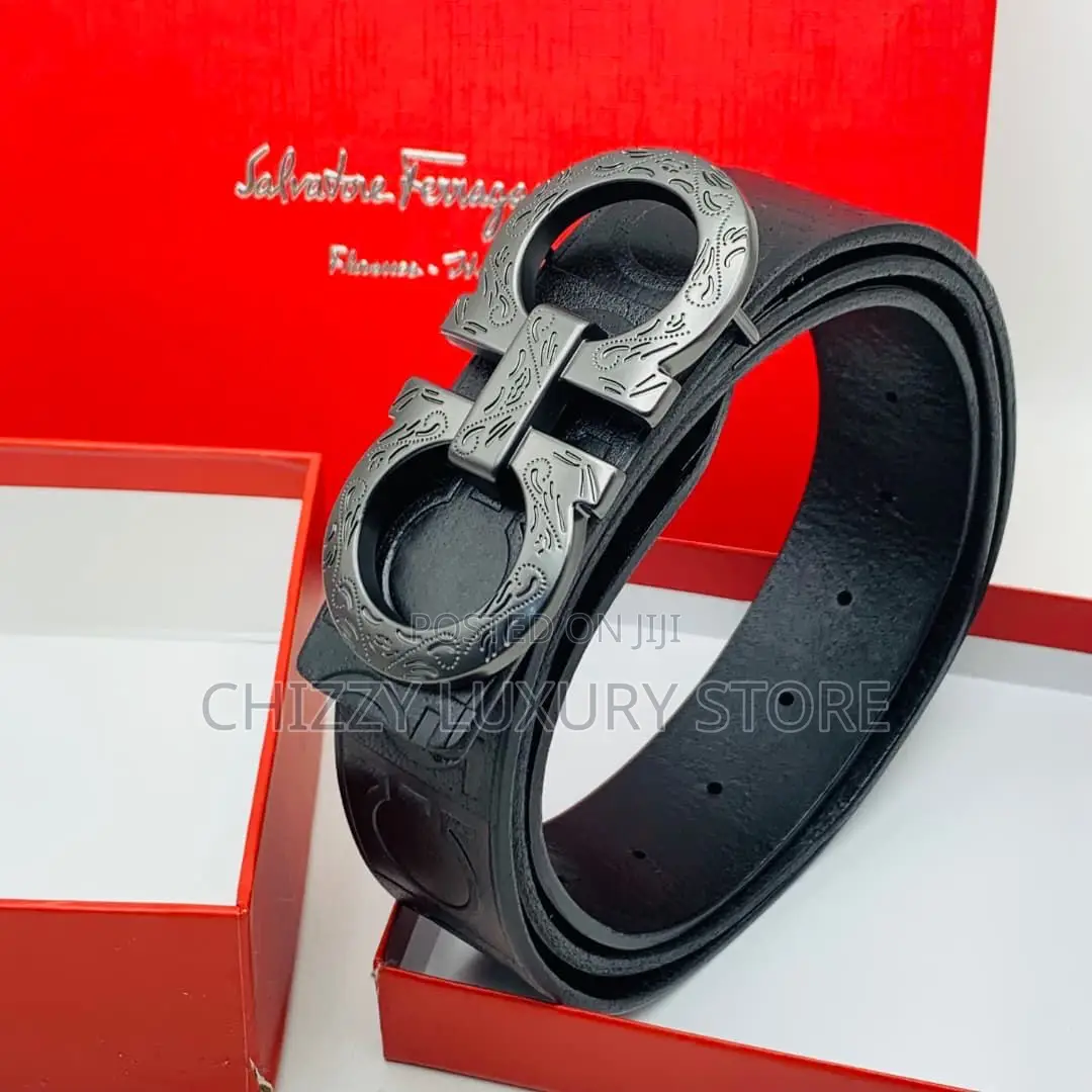 Salvatore Ferragamo Quality Luxury Men Genuine Leather Belt