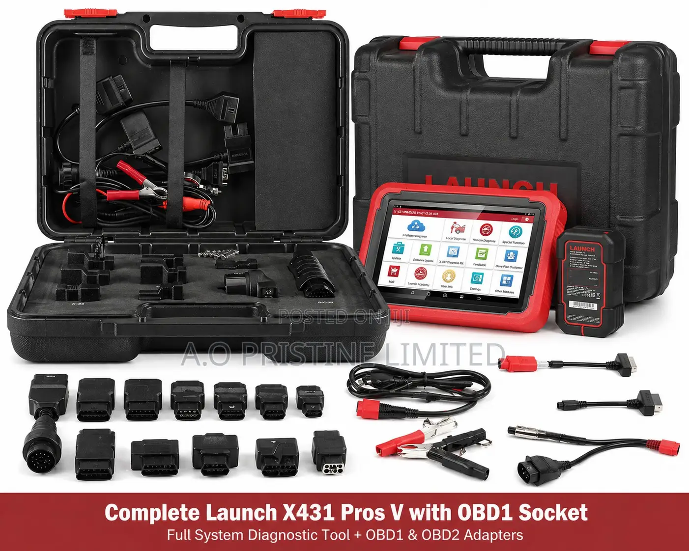 Launch Pros V5.0 Professional Car Scanner With Obd1 Adaptors
