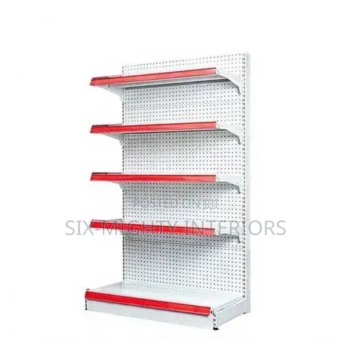 Gondola Single Sided Supermarket Shelve -7ft Height, 3ft Width