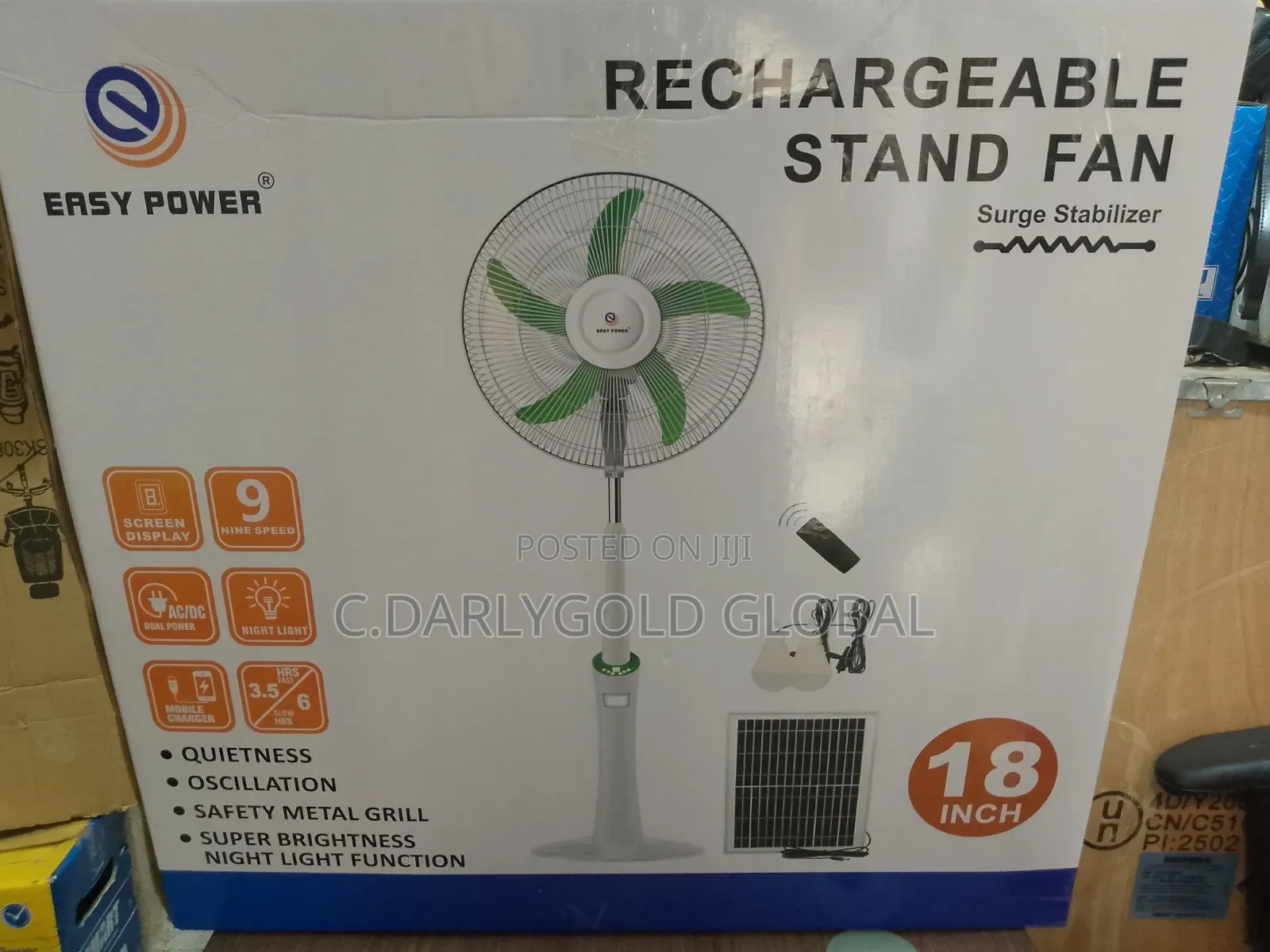 Easy Power Rechargeable Fan