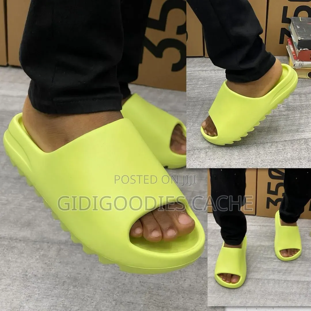 Beige Foam Platform Slide Sandals