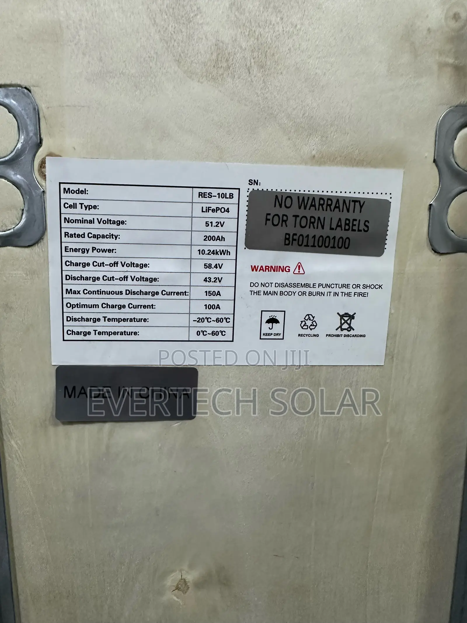 10kwhs Hyper Power 48v 200ah Lithium Battery