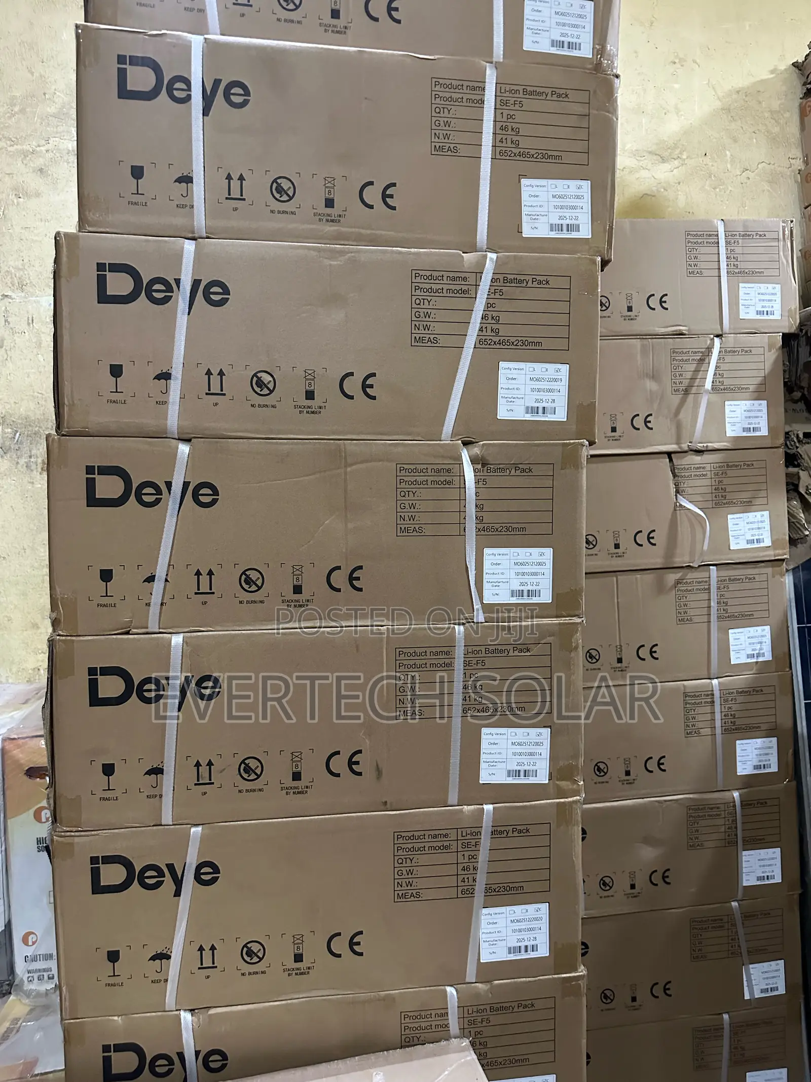 5kwhs 48v 100ah Deye Lithium Battery With Smart BMS