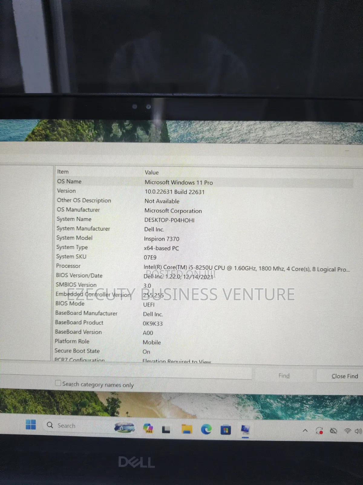 Laptop Dell Inspiron 13 7370 8GB Intel Core i5 SSD 256GB