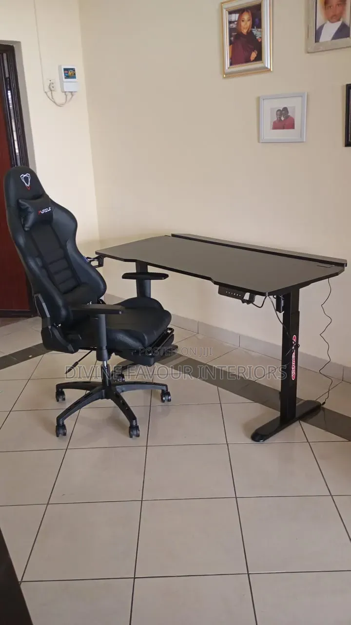 Game Chair With Computer Electric Adjustable Height Table - 1.4m