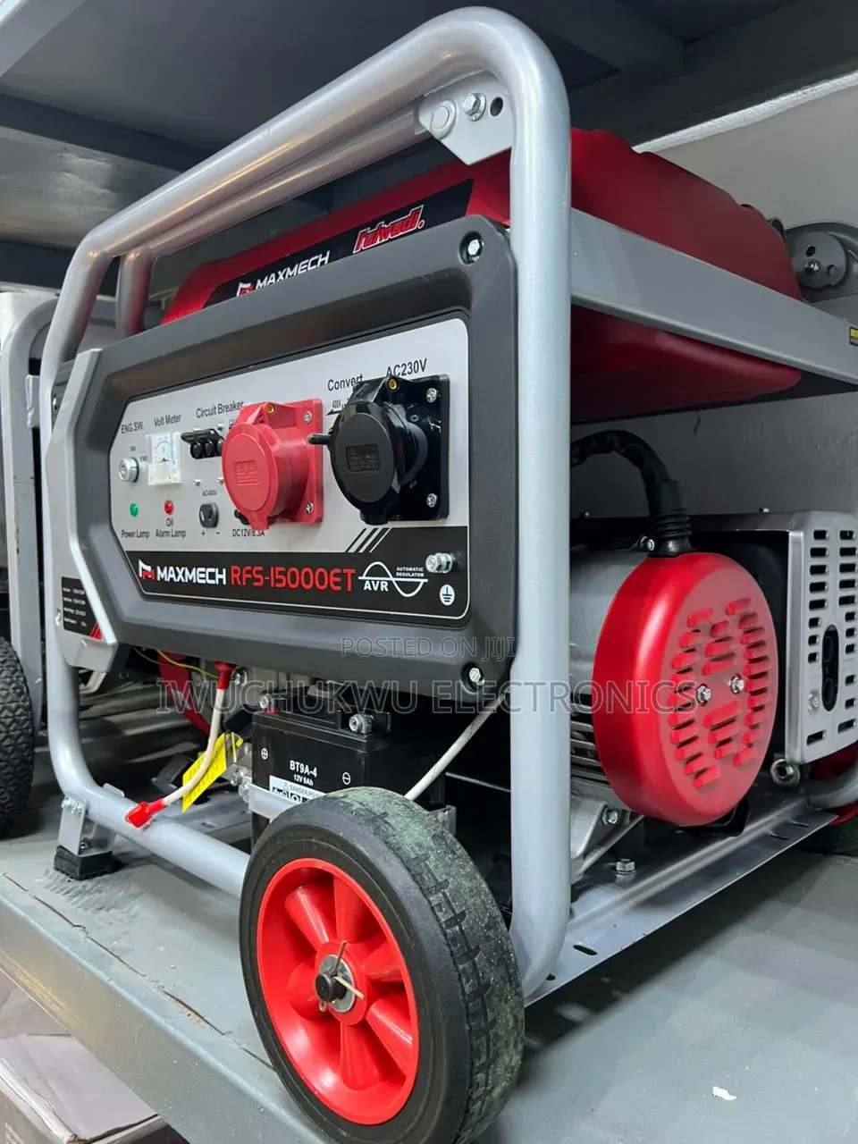 •Rfs15000et 12kva Maxmech Ruggedly Built 3 Phase Petrol Generator Set•