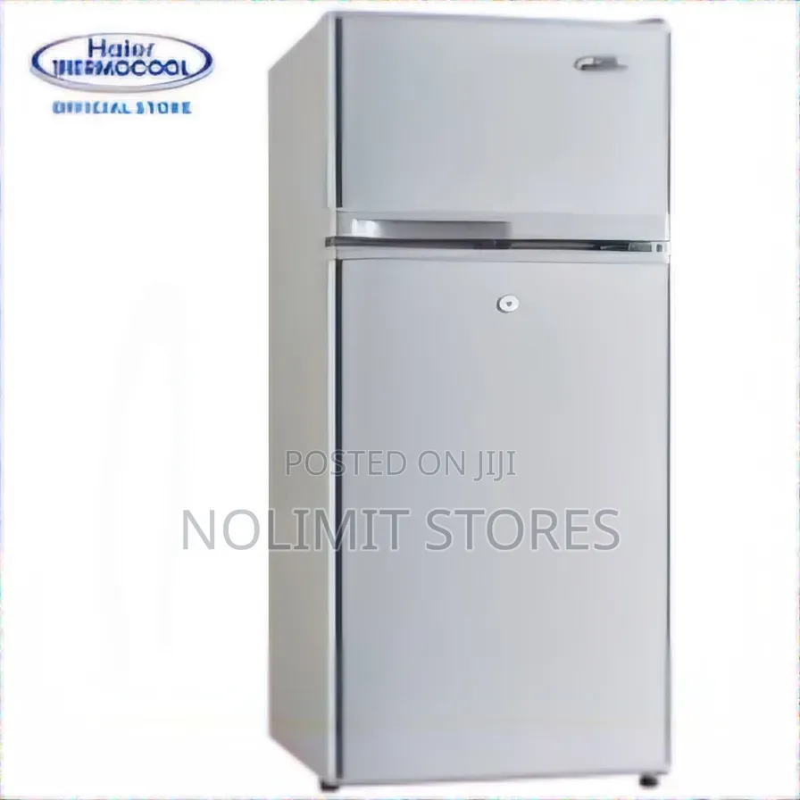 Haier Thermocool 95 Litres Double Door Fridge Silver (Hrf-95bex)