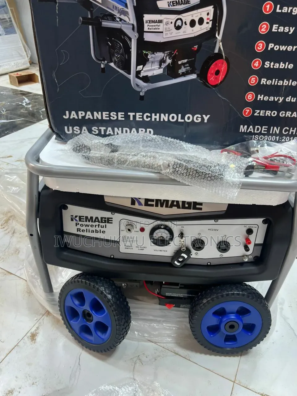 12.5kva Km13000e2r Kemage Copper Coil Remote Petrol Generator Warranty