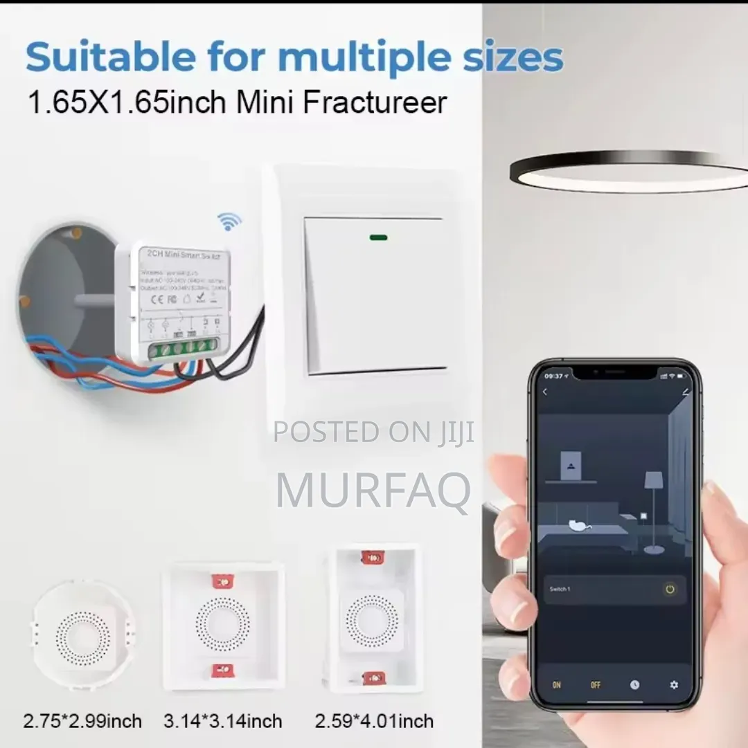 2 Gang, 3 Gang Tuya Wifi Smart Switch Module Smartlife Voice Control
