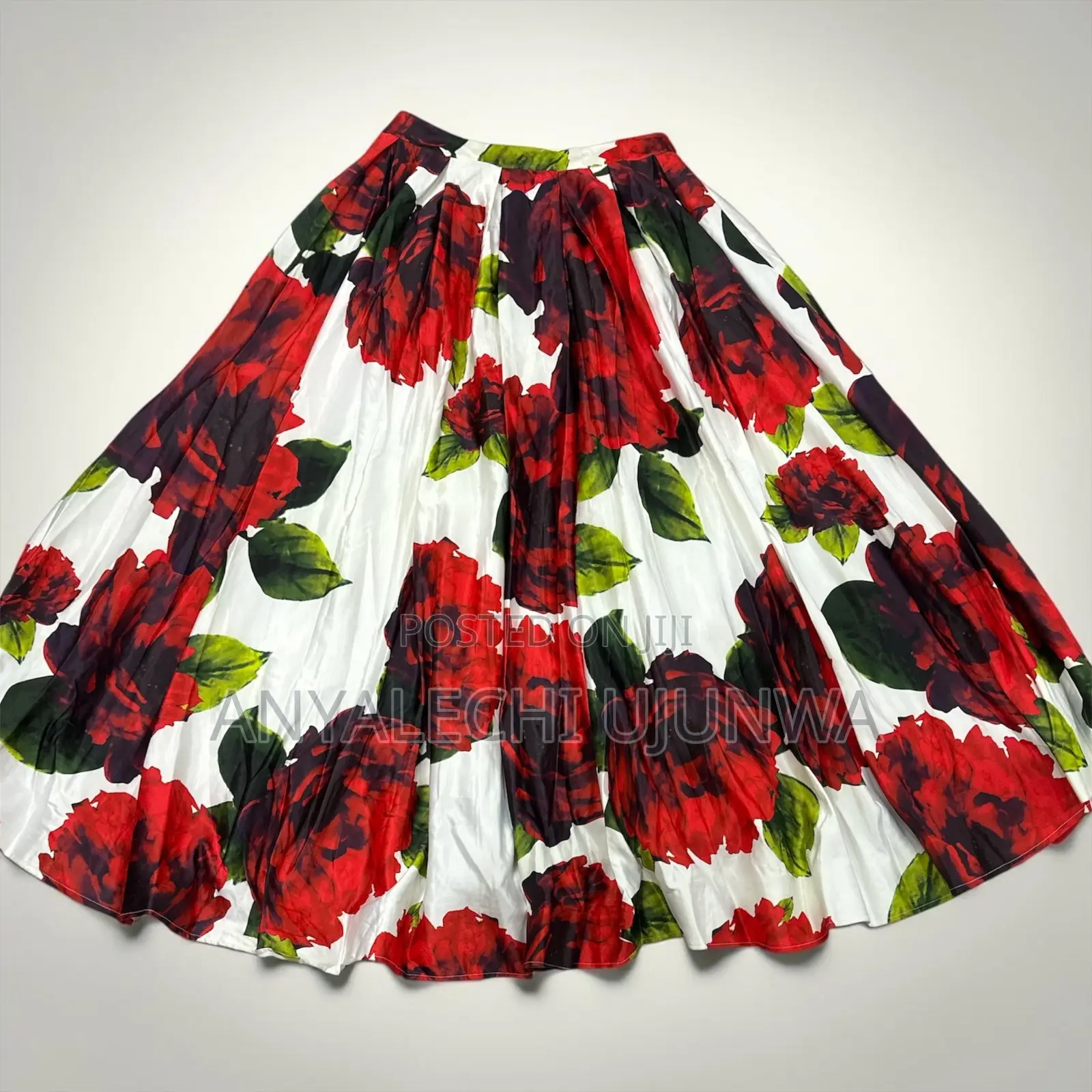 Long Zara Flowery Caribbean Skirt
