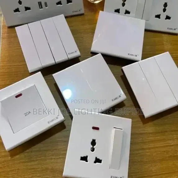Affordable Price White Color Switch And Socket