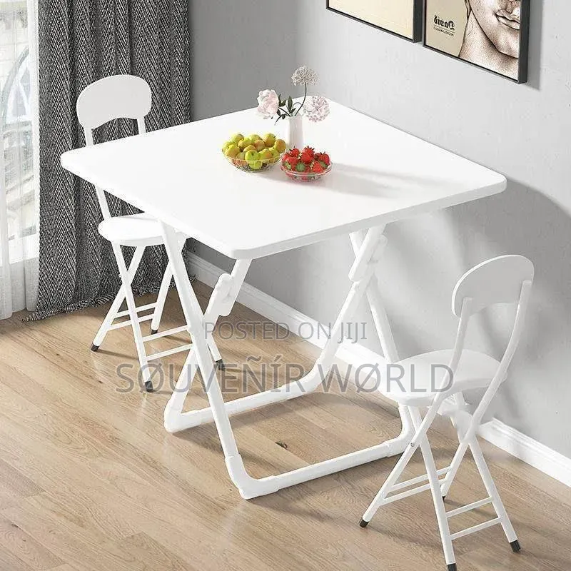 White Reading Table and Chair. 
Two Chairs