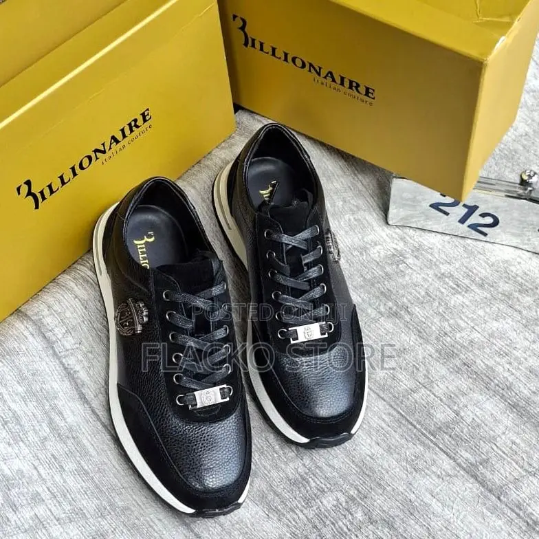 Original Billionaire Lace Up Leather Sneakers