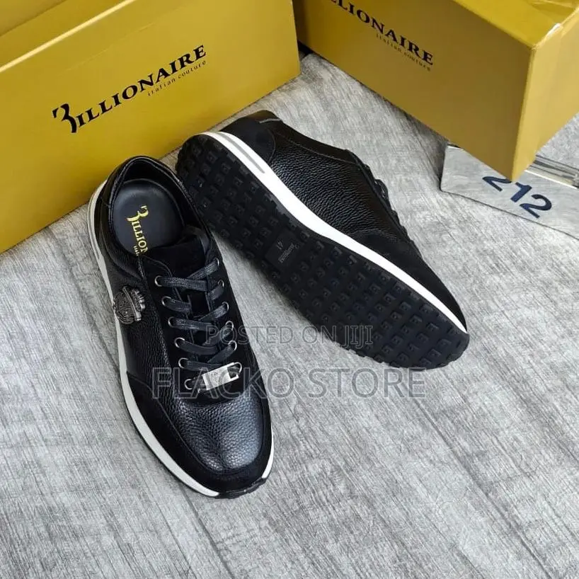 Original Billionaire Lace Up Leather Sneakers
