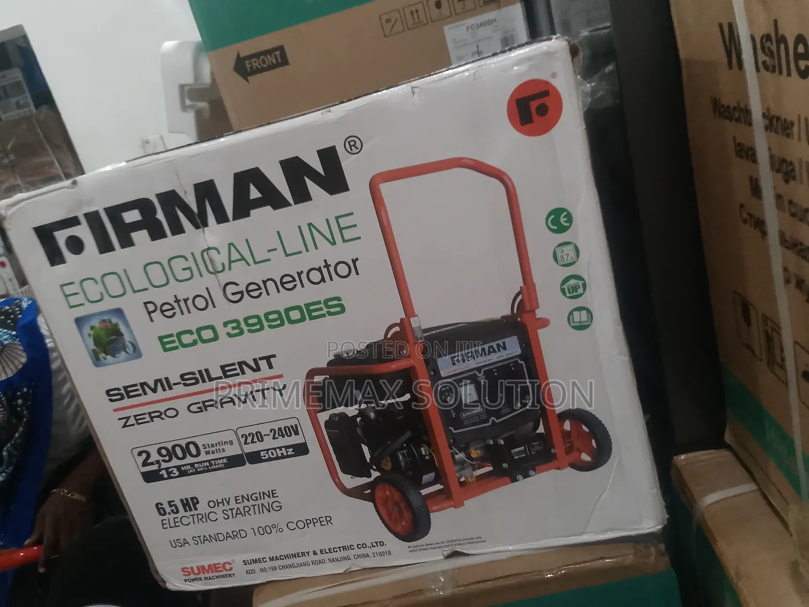 Firman Eco3990es Ecological Generator - Electric Recoil Start