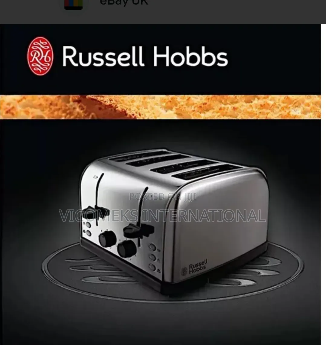 Russell Hobbs 4 Slice Stainless Steel Toaster