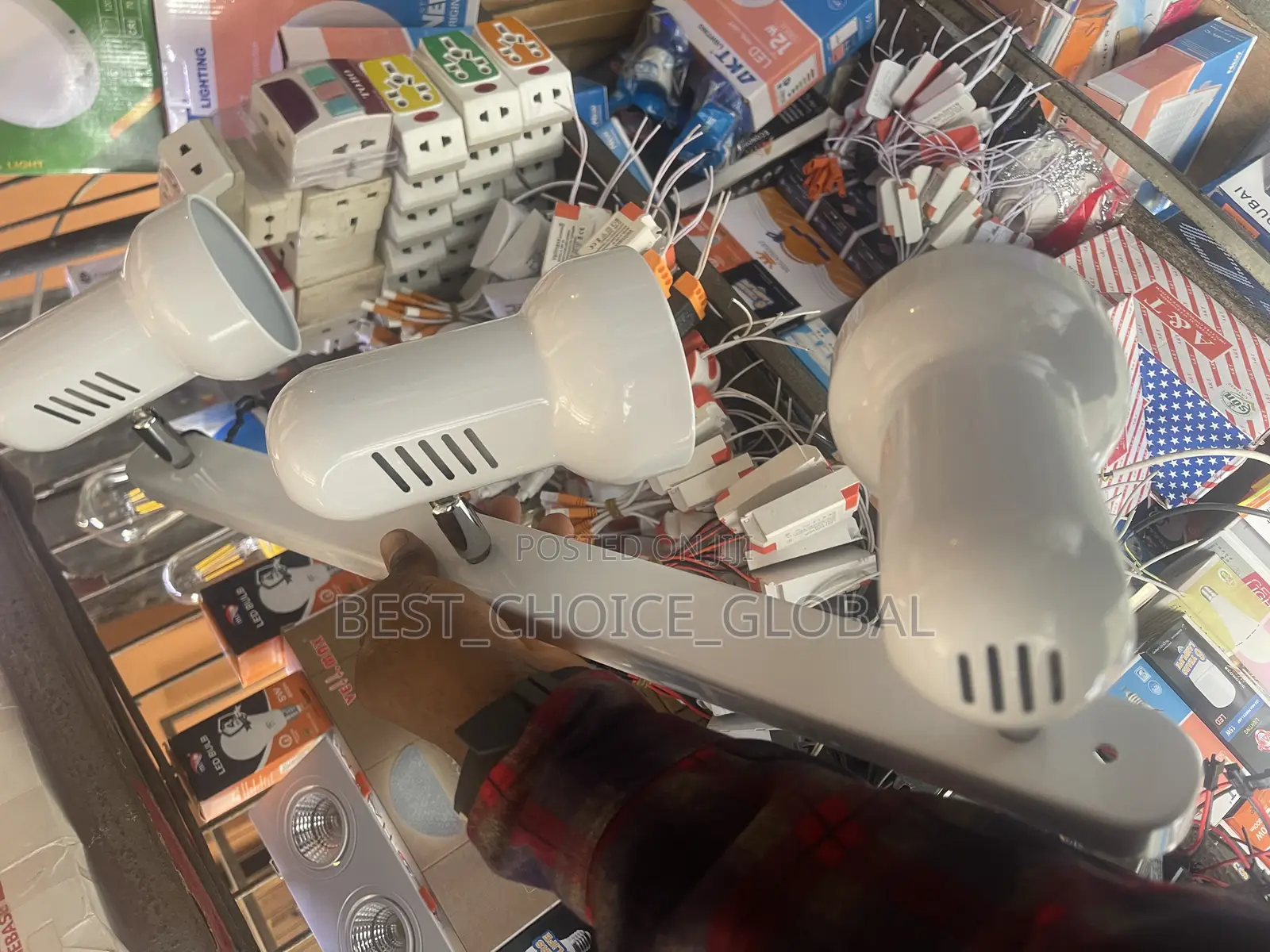 3in1 E27 Track Spot Light Complete With Bulb