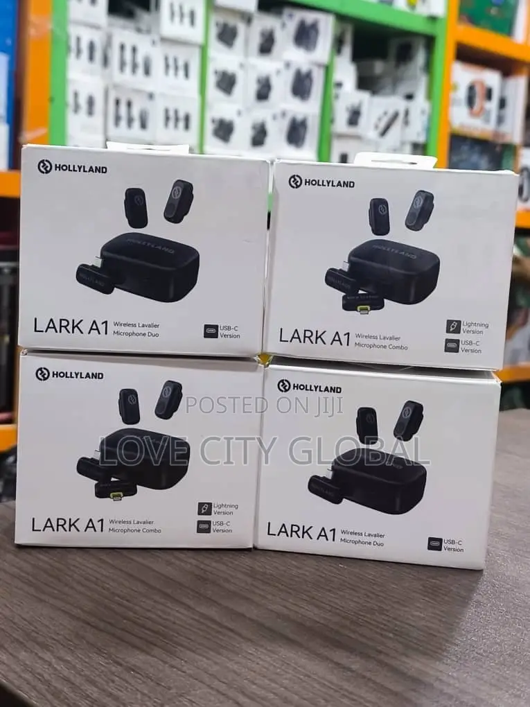 Hollyland Lark A1 Microphone Duo 54h Battery Life - iPhone Android Anc