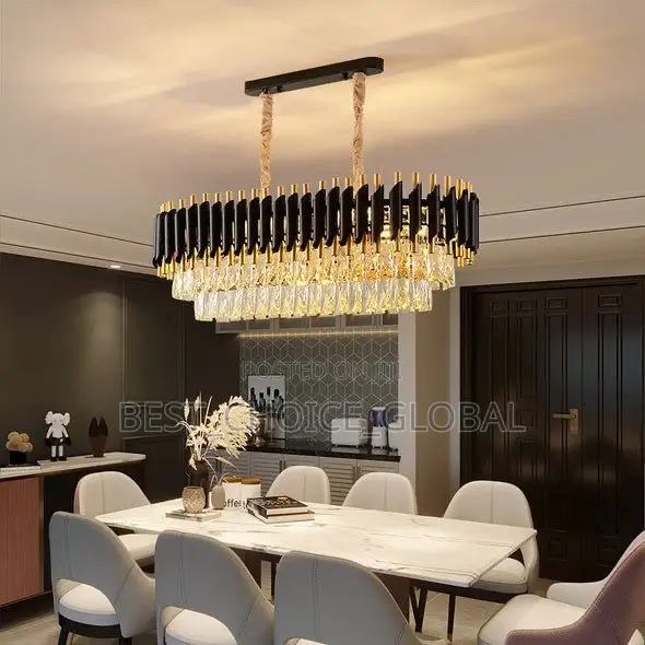 Modern Oval Glass Pendant Light Decorative Ceiling Lamp