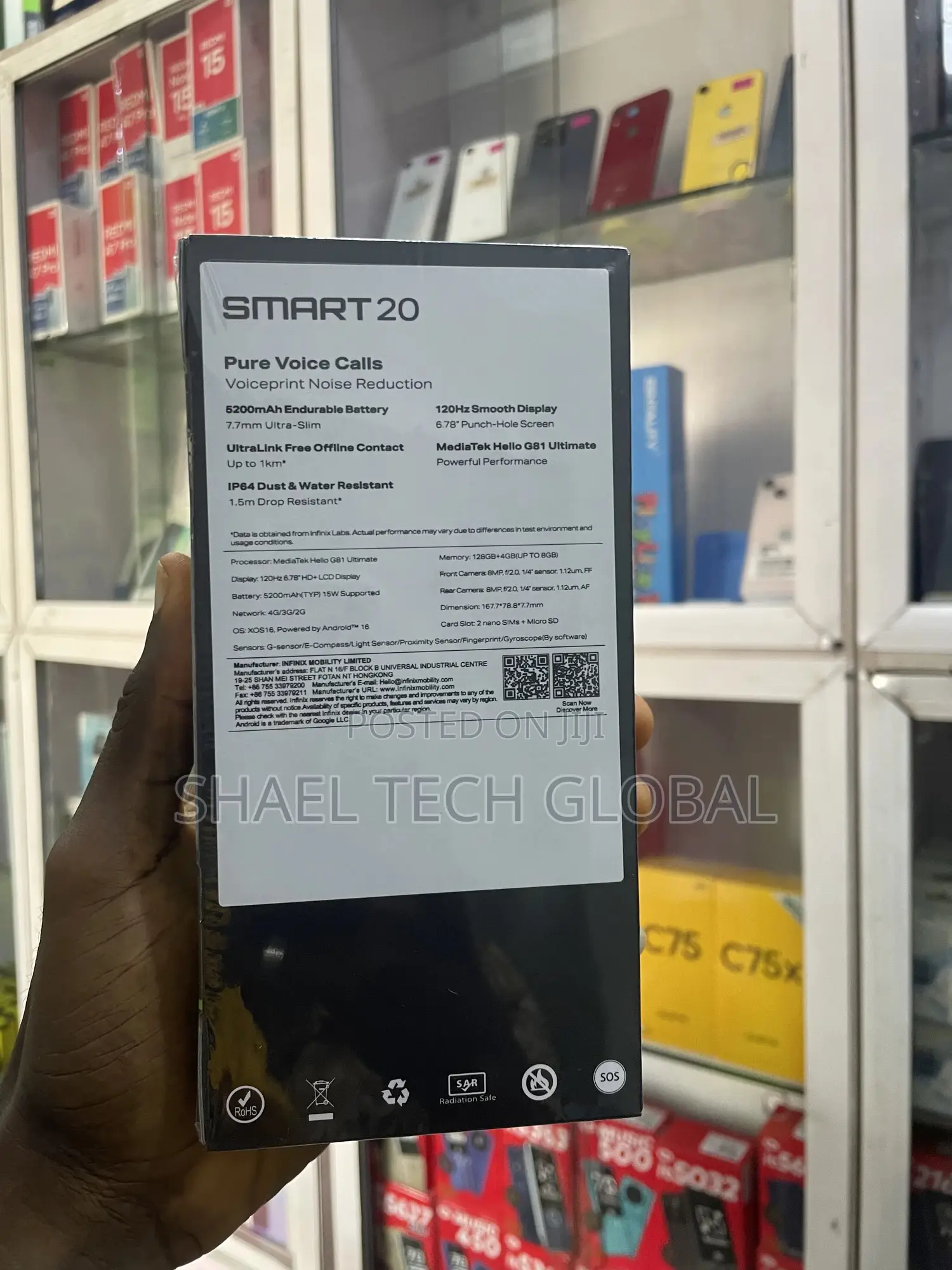 New Infinix Smart 20 128 GB Orange