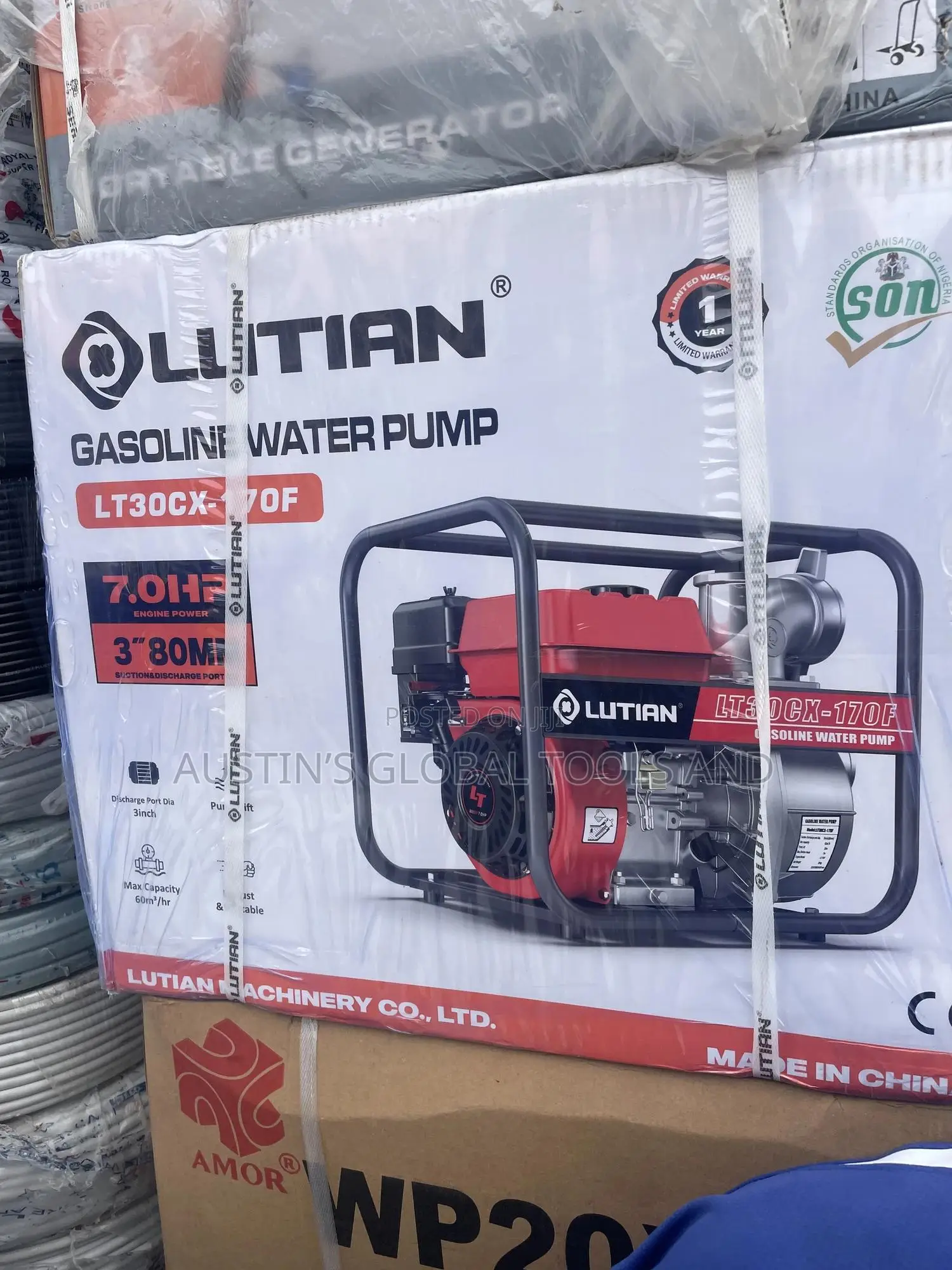 Lutian Lt30cx Gasoline Water Pump