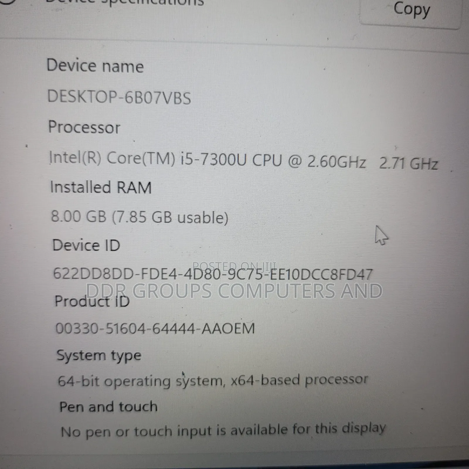 Laptop HP EliteBook 840 G6 8GB Intel Core i5 SSD 256GB