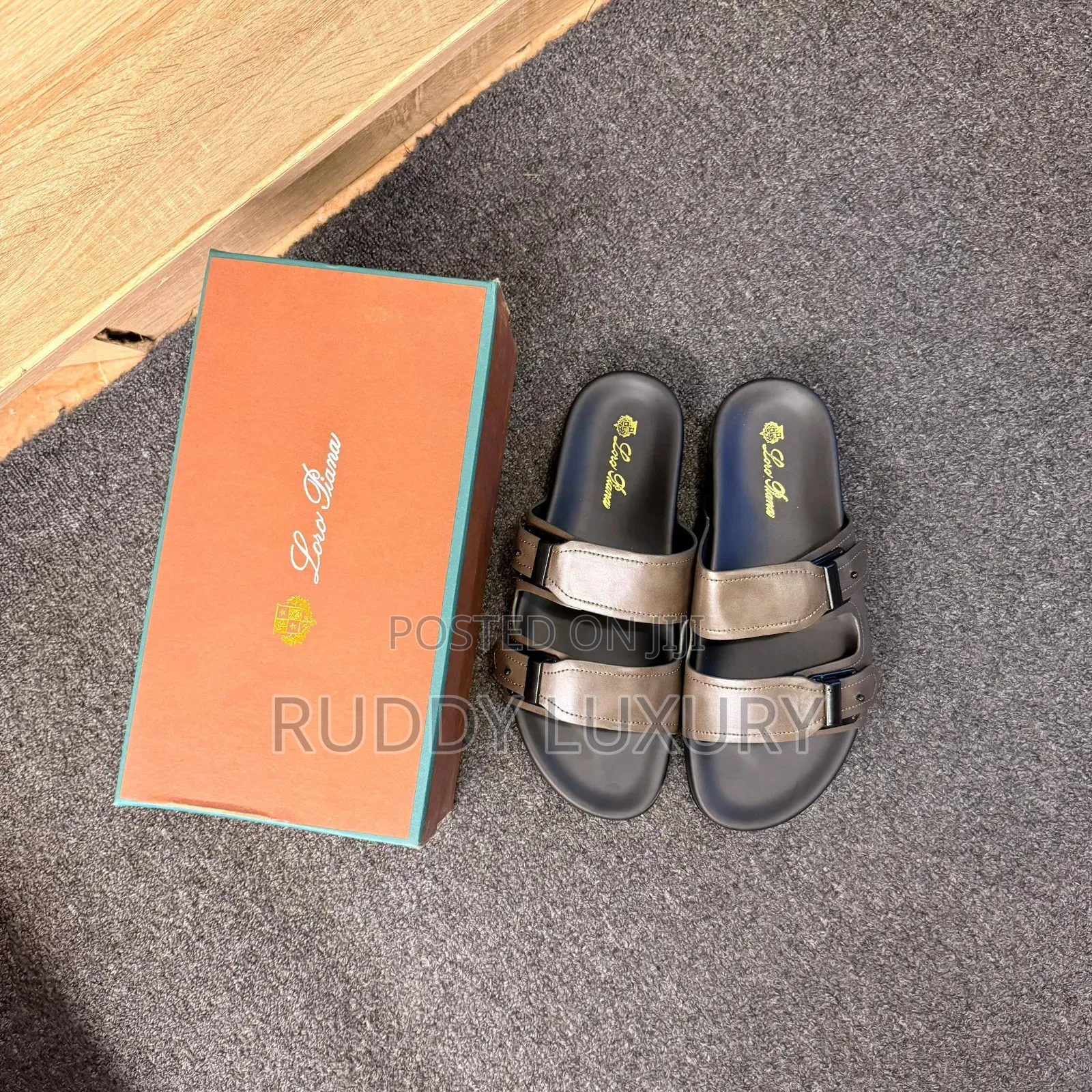 Luxury Buckle Cork Slides