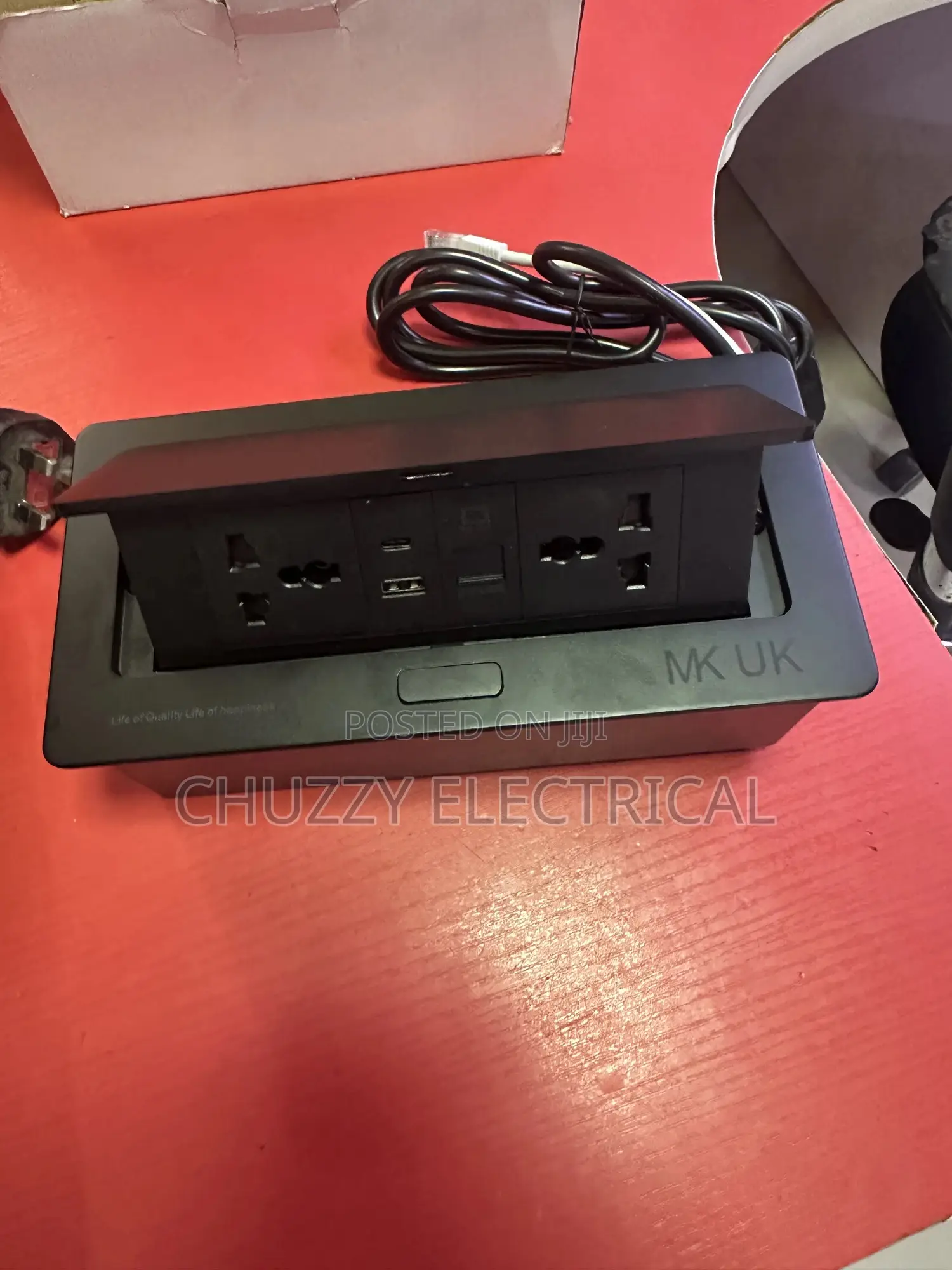 Mk Uk Pop-Up Desk Power Box