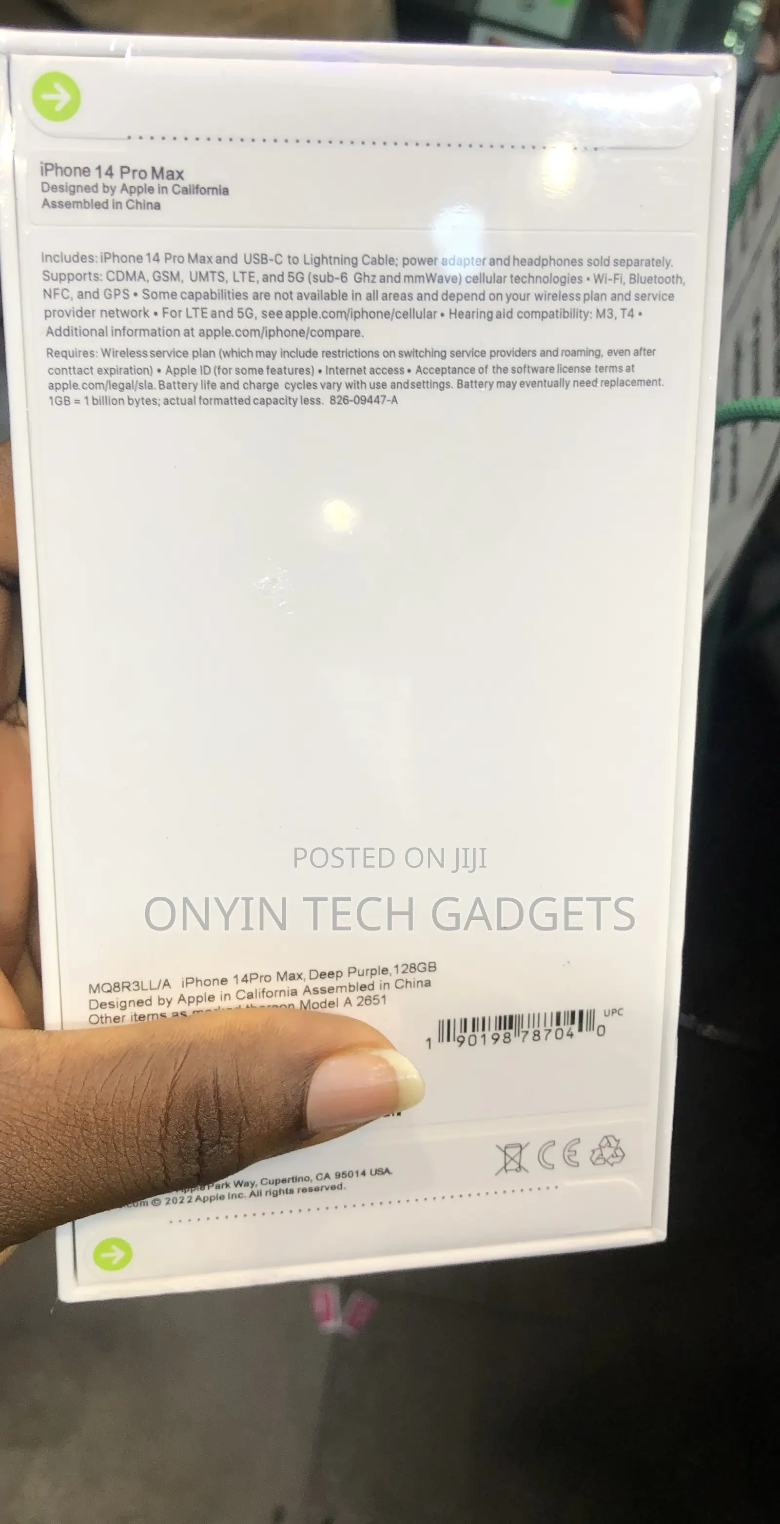 New Apple iPhone 14 Pro Max 128 GB Purple