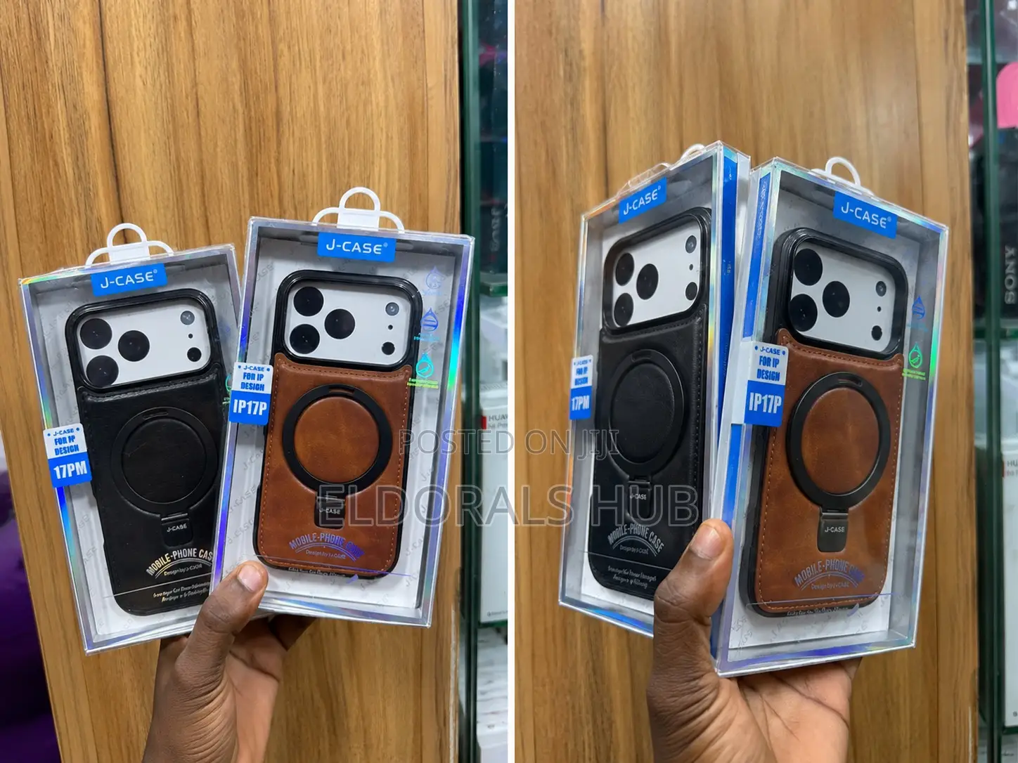Leather Magsafe Ring iPhone Case Shockproof Slim Protective