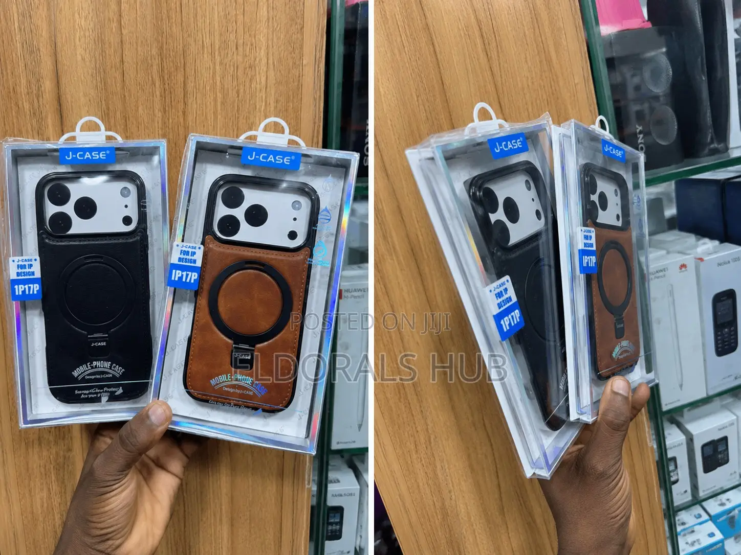 Leather Magsafe Ring iPhone Case Shockproof Slim Protective