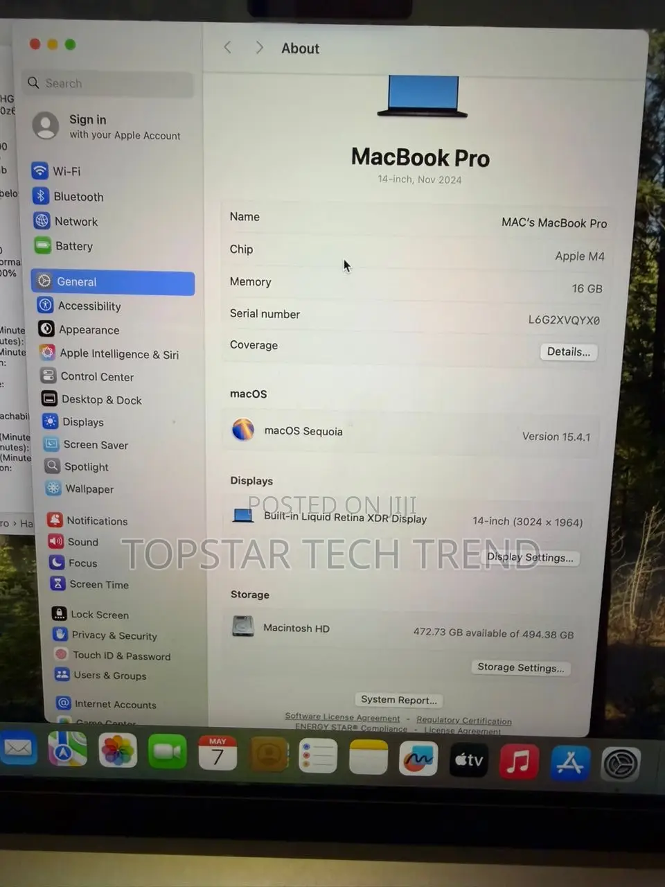 Apple MacBook Pro 2024 M4 Pro 14-inch 16GB Intel Core i5 SSD 512GB