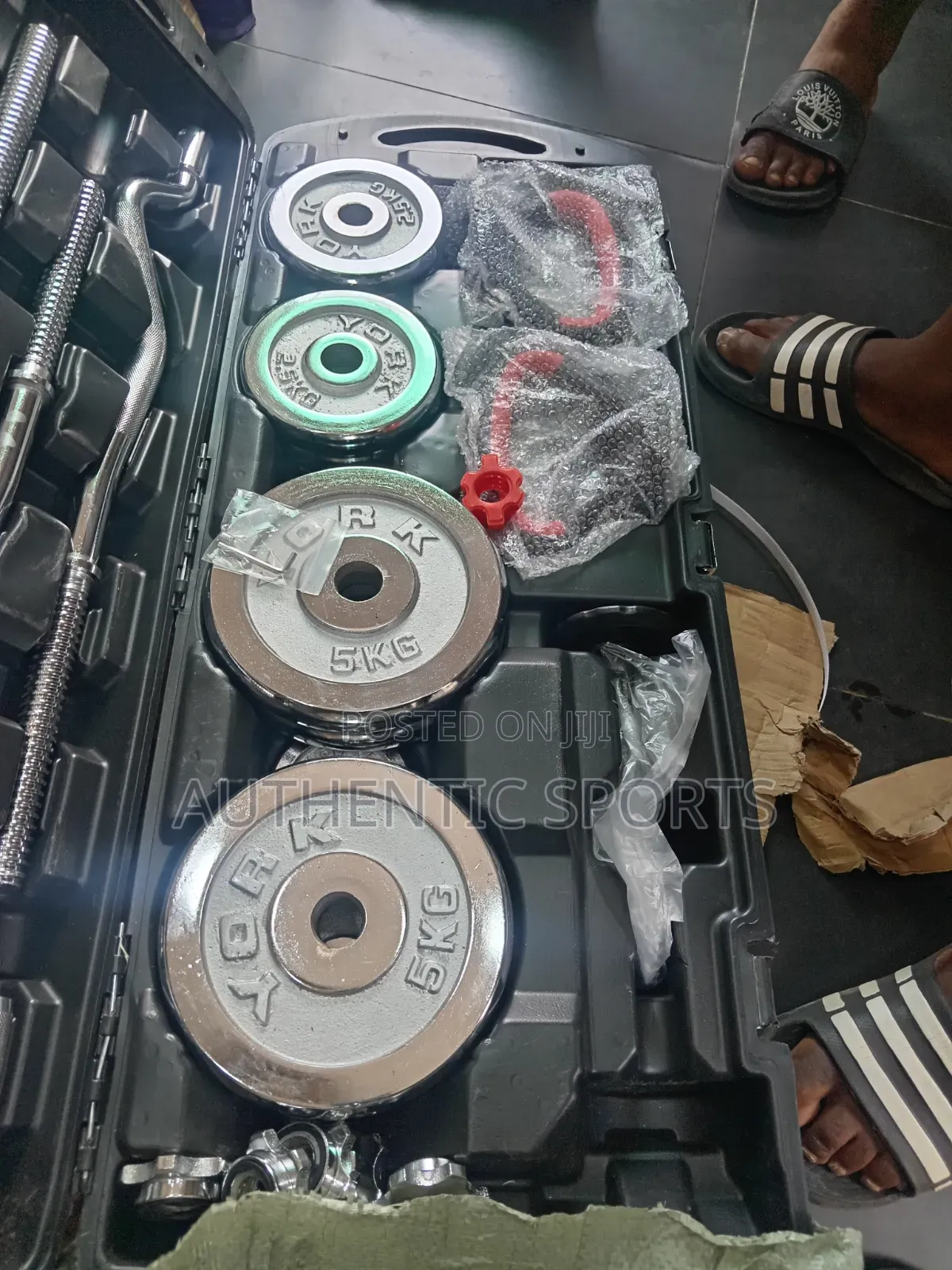 55kg 6in1 Chrome Weight Set